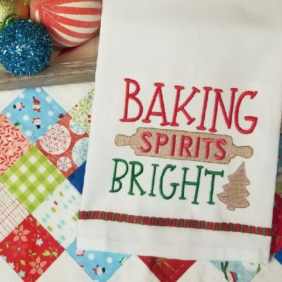 baking spirits bright embroidery design